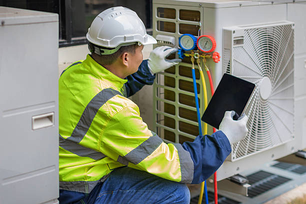 Professional Ductwork Repair technician working in Dalbo, MN